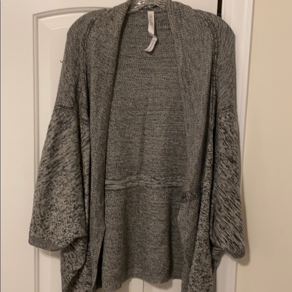 Lululemon open front cape sweater